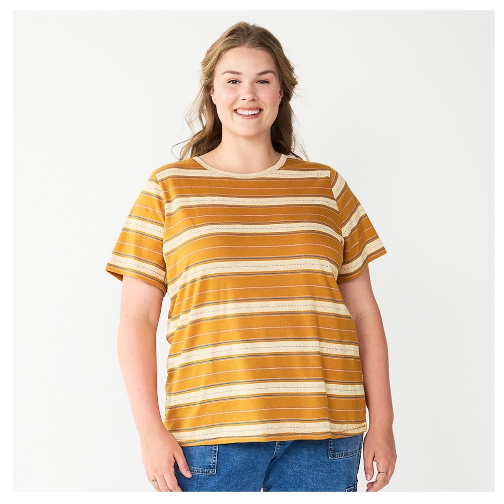 Plus Size Sonoma Goods Everyday Crewneck Tee. Casual T-shirt